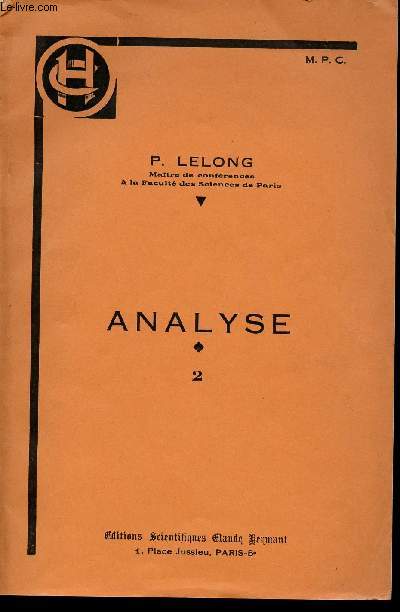 ANALYSE - VOLUME 2