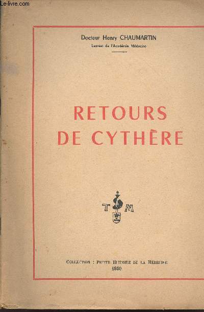 RETOURS DE CYTHERE