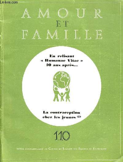 AMOUR ET FAMILLE N110 - En relisant 