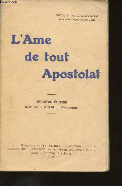 L'AME DE TOUT APOSTOLAT.