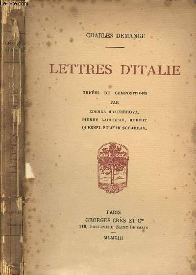 LETTRES D'ITALIE
