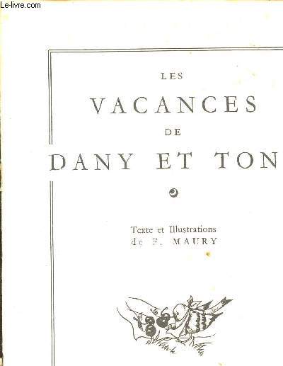 LES VACANCES DE DANY ET TONY