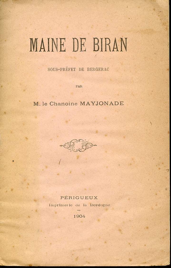 MAINE DE BIRAN