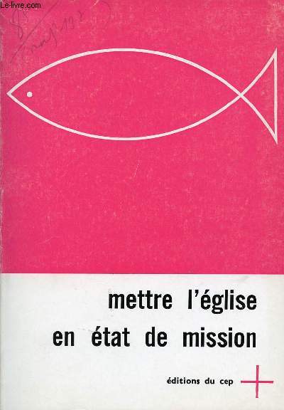 METTRE L'EGLISE EN ETAT DE MISSION