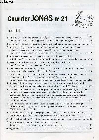 COURRIER JONAS N21 - SUPPLEMENT 
