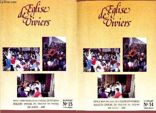 EGLISE DE VIVIERS N14 ET N 15 - 14 ET 28 JUI 1989-