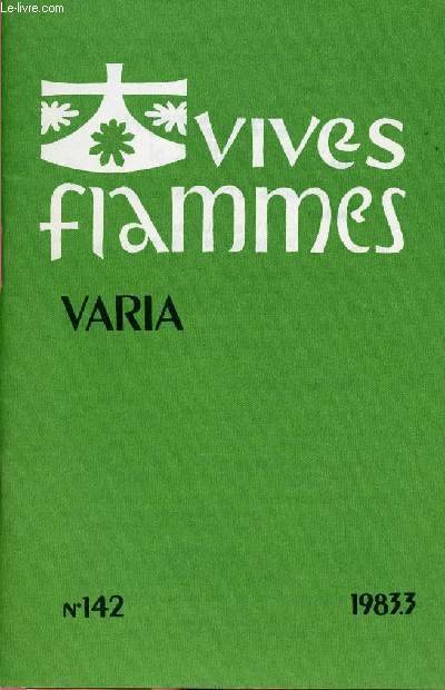 VIVES FLAMMES VARIA N142 - 1983