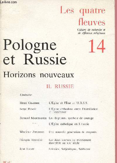 POLOGNE ET RUSSIE: HORIZONS NOUVEAUX - VOLUME 2 - TOME 2 RUSSIE