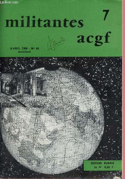 MILITANTES ACGF N68 : AVRIL 1966