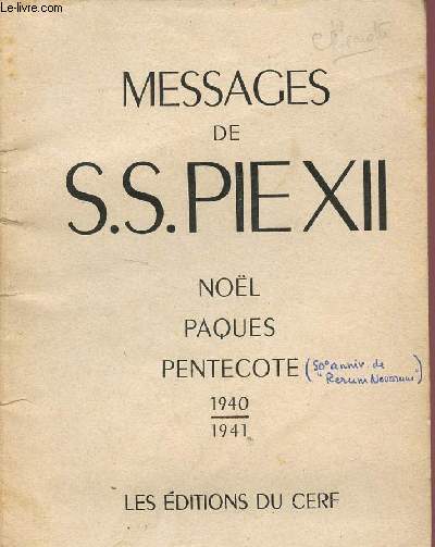 MESSAGES DE S.S PIE XII