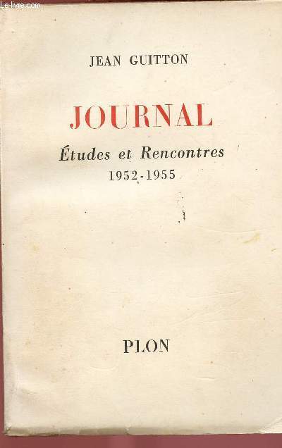 JOURNAL : ETUDES ET RENCONTRES