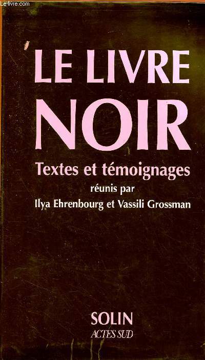 LE LIVRE NOIR