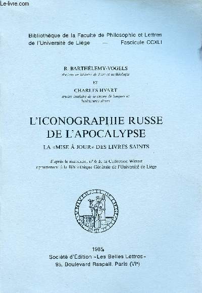 L'ICONOGRAPHIE RUSSE DE L'APOCALYPSE