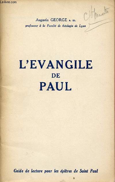 L'EVANGILE DE PAUL