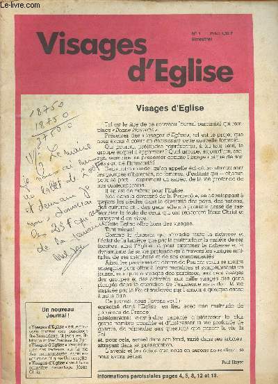 VISAGE D'EGLISE N1 -