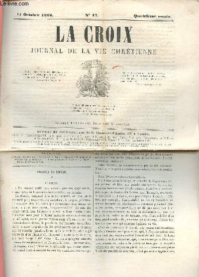 LA CROIX N 42 - 17 OCT 1862