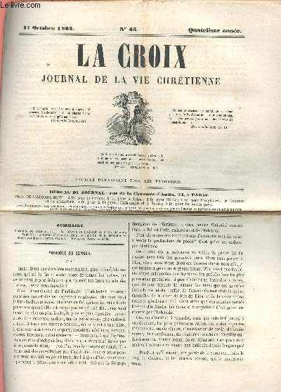 LA CROIX N43 - 24 OCT 1862