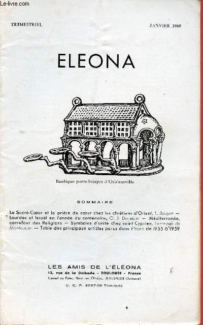 ELEONA - TRIMESTRIEL : JAN 60