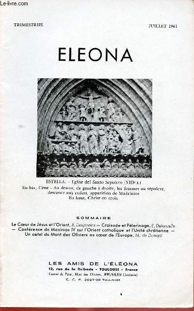 ELEONA - TRIMESTRIEL : JUI 61