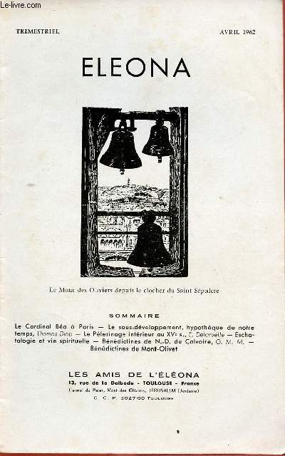 ELEONA - TRIMESTRIEL : AVRIL 62
