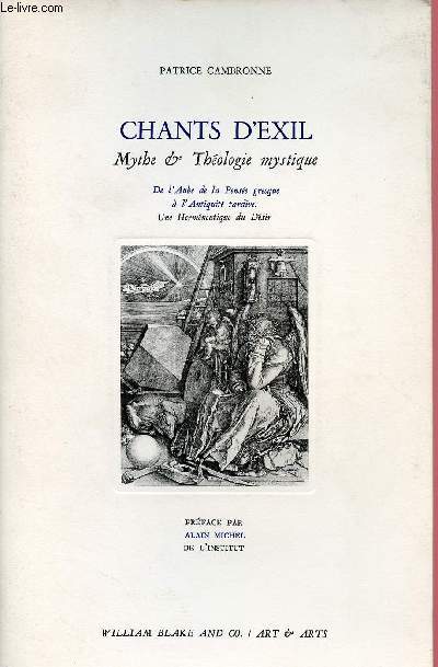 CHANTS D'EXIL : MYTHE ET THEOLOGIE MYSTIQUE