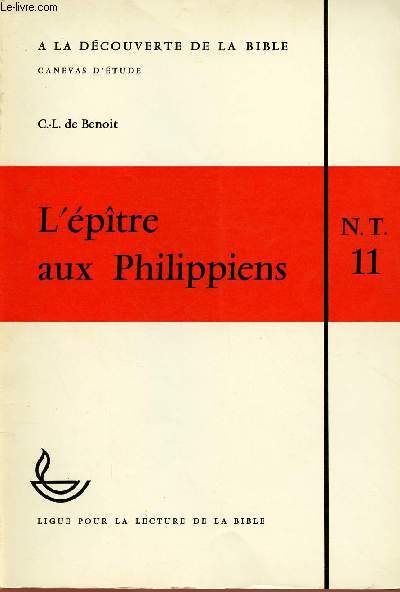 L'EPITRE AUX PHILIPPIENS (N.T 11)