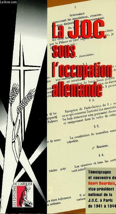 LA J.O.C SOUS L'OCCUPATION ALLEMANDE