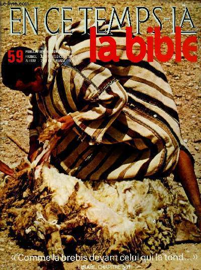 EN CE TEMPS-LA BIBLE N59 - 8 DEC 70 : 