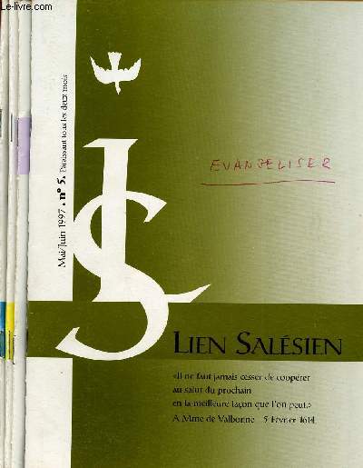LIEN SALESIEN - LOT DE 4 VOLUMES : N5 (1997), N4 ( 1999), N1(2001), N5 (2001)