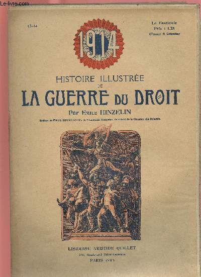 1914- HISTOIRE ILLUSTREE DE LA GUERRE DU DROIT N43/44