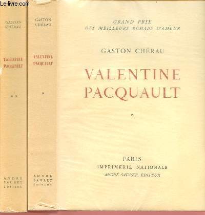 VALENTINE PACQUAULT - 2 TOMES EN 2 VOLUMES : TOME 1 ET 2