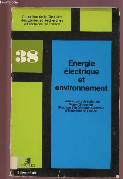 ENERGIE ELECTRIQUE ET ENVIRONNEMENT