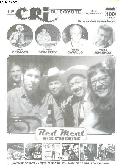 LE CRI DU COYOTE- REVUE DE MUSIQUE AMERICAINE N100- AOUT/SEPT 2007 :