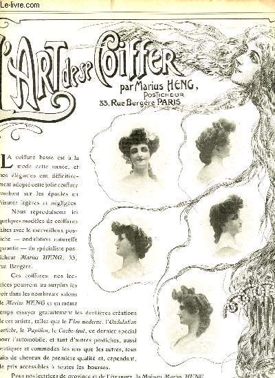 FEMINA N91 - 1ER NOVEMBRE 1904 :Le cercle du travail fminin, par Henri Duvernois / Cantatrices de l'opra-comique, par Louis Schneider / 