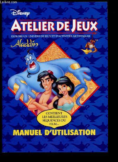 ATELIER DE JEUX ALADDIN:Explore un univers de jeux et d'activits artistiques - MANUEL D'UTILISATION