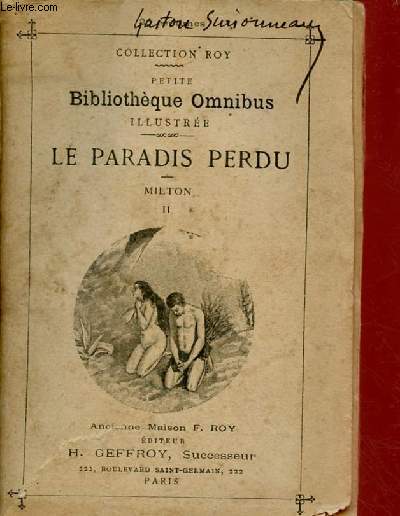 LE PARADIS PERDU -TOME II (PETITE BIBLIOTHEQUE OMNIBUS ILLUSTREE - COLLECTION ROY)
