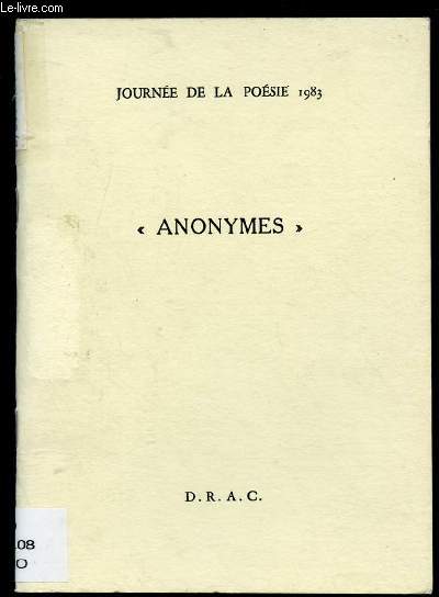 JOURNEE DE LA POESIE 1983 