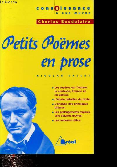 PETIS POEMES EN PROSE - CHARLES BAUDELAIRE - COLLECTION 