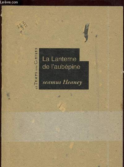 LA LANTERNE DE L'AUBEPINE (POESIE)
