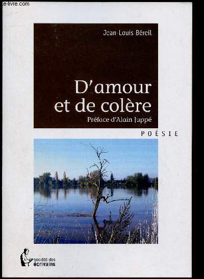 D'AMOUR ET DE COLERE (POESIE) ENVOI D'AUTEUR