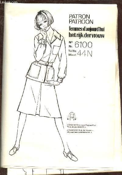 PATRON - FEMMES D'AUJOURD'HUI N6100 - TAILLE 44N / PATROON HET RIJK DER VROUW NR 6100 MAAT 44N