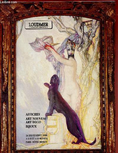 16 DECEMBRE 1994 - CATALOGUE -VENTE AUX ENCHERES - HOTEL DROUOT - AFFICHES - ART NOUVEAU - ART DECO - BIJOUX