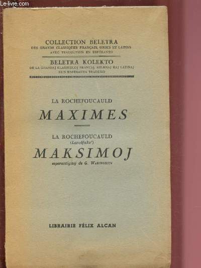 MAXIMES / MAKSIMOJ - COLLECTION BELETRA (BELETRA KOLEKTO)