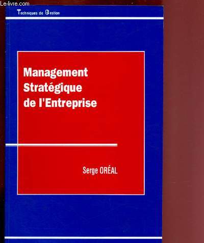 MANAGEMENT STRATEGIQUE DE L'ENTREPRISE