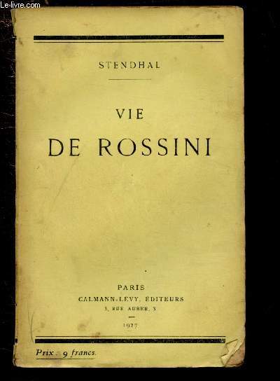 VIE DE ROSSINI