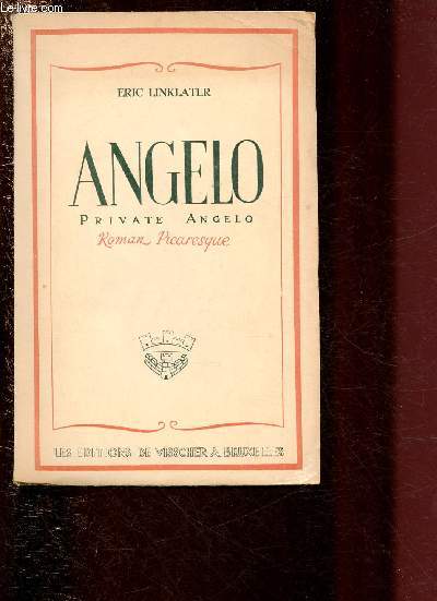 ANGELO - PRIVATE ANGELO - ROMAN PICARESQUE / COLLECTION EXTRA MUROS