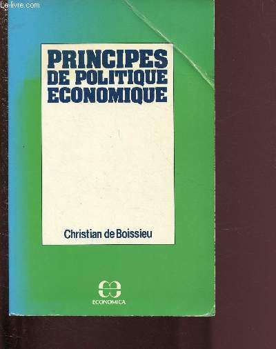 PRINCIPES DE POLITIQUE ECONOMIQUE