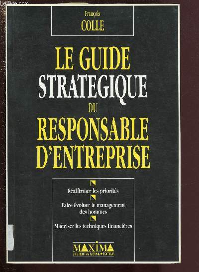 LE GUIDE STRATEGIQUE DU RESPONSABLE D'ENTREPRISE