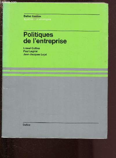 POLITIQUES DE L'ENTREPRISE / COLLECTION 