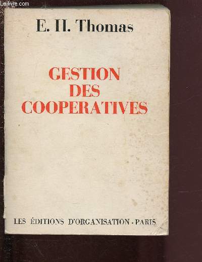 GESTION DES COOPERATIVES